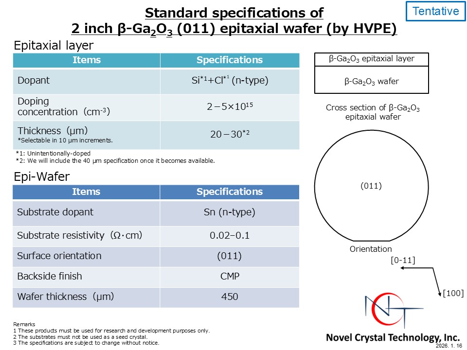 2-inch(011)Ga2O3_Epi