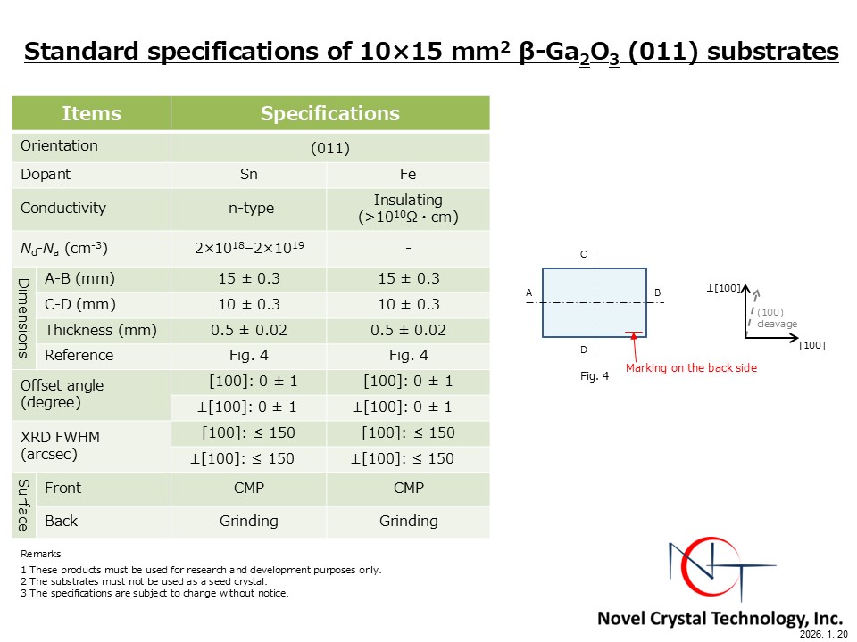 Ga2O3 (011) substrate_260120