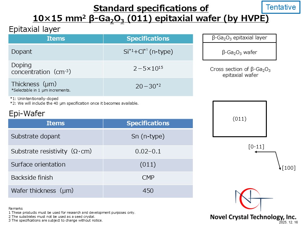 2-inch(001)Ga2O3_Epi